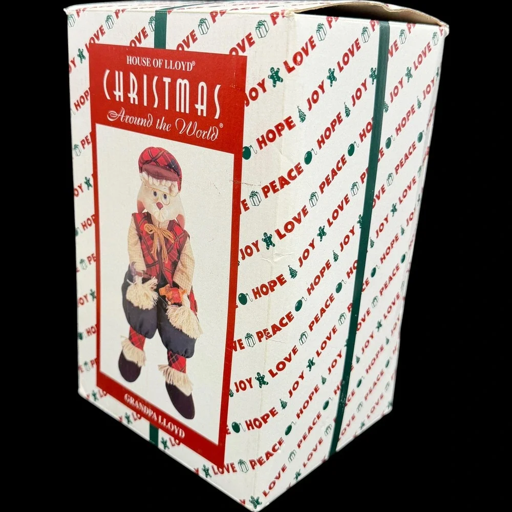 House of Lloyd Christmas Around the World Grandpa Lloyd Bunny Rabbit Doll 54237